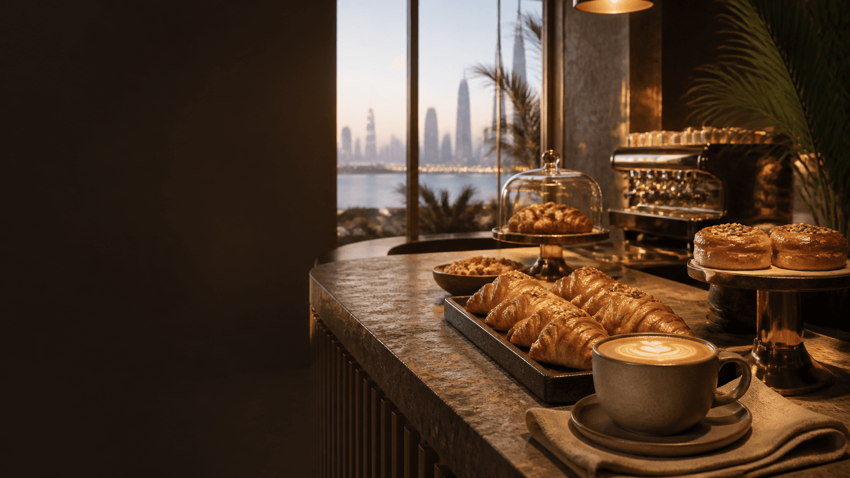 Fresh pastries and coffee at Mijana